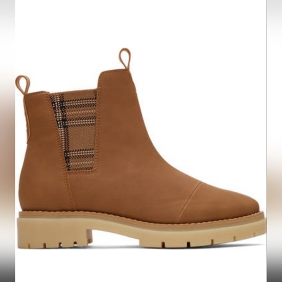 Toms Tan Ankle Boots W9 - Picture 3 of 5